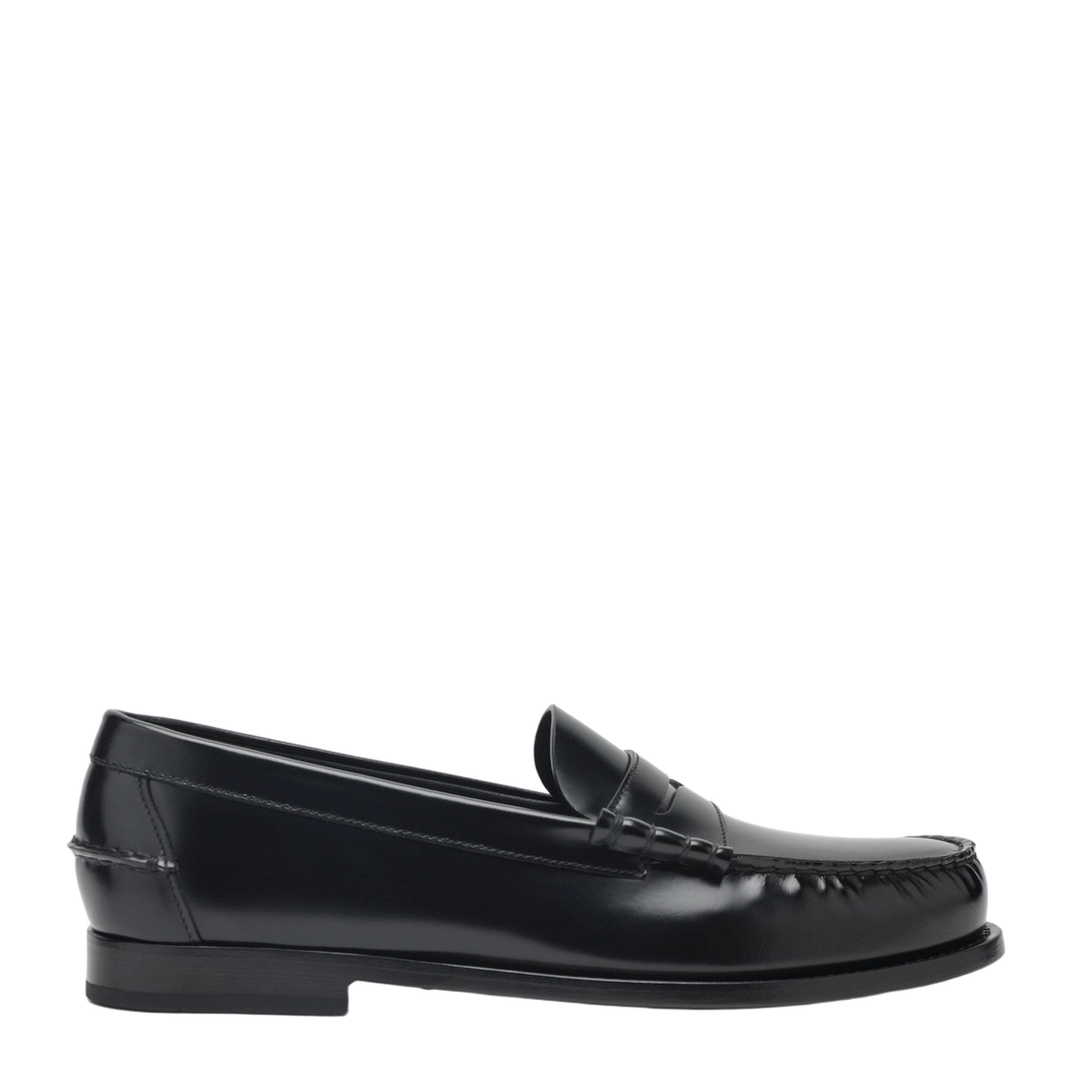 Classic Black Leather Loafer - Image 1