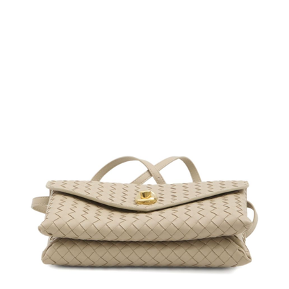 Knot Lock Lambskin Crossbody Bag - Ecru - Image 2