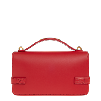 B-Buzz 24 Smooth Leather Handbag - Rouge - Image 3