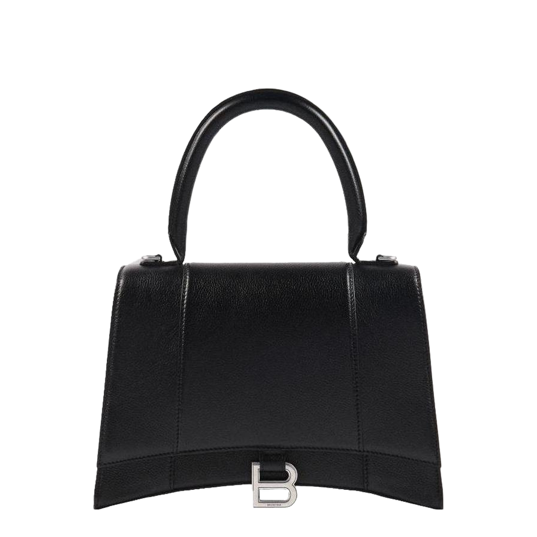Hourglass Top Handle Bag in Black - Image 1