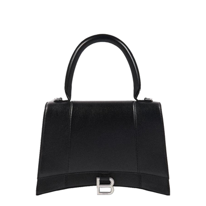 Hourglass Top Handle Bag in Black - Image 1