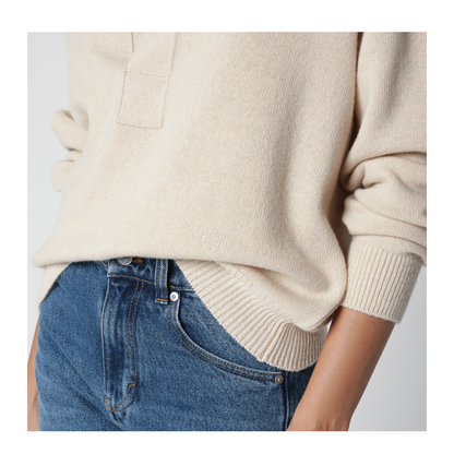 Genevieve Sweater in Elderflower Cashmere Blend - Image 2