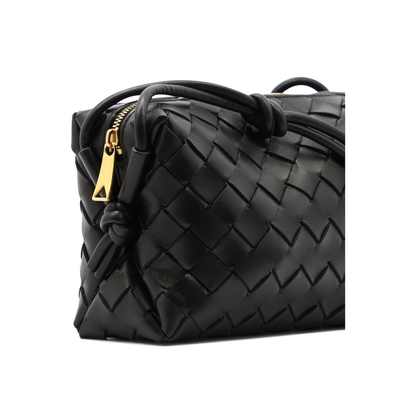 Loop Mini Leather Camera Bags - Black - Image 4