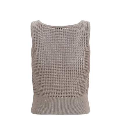 Perforated Sequin Tank Top - Image 2