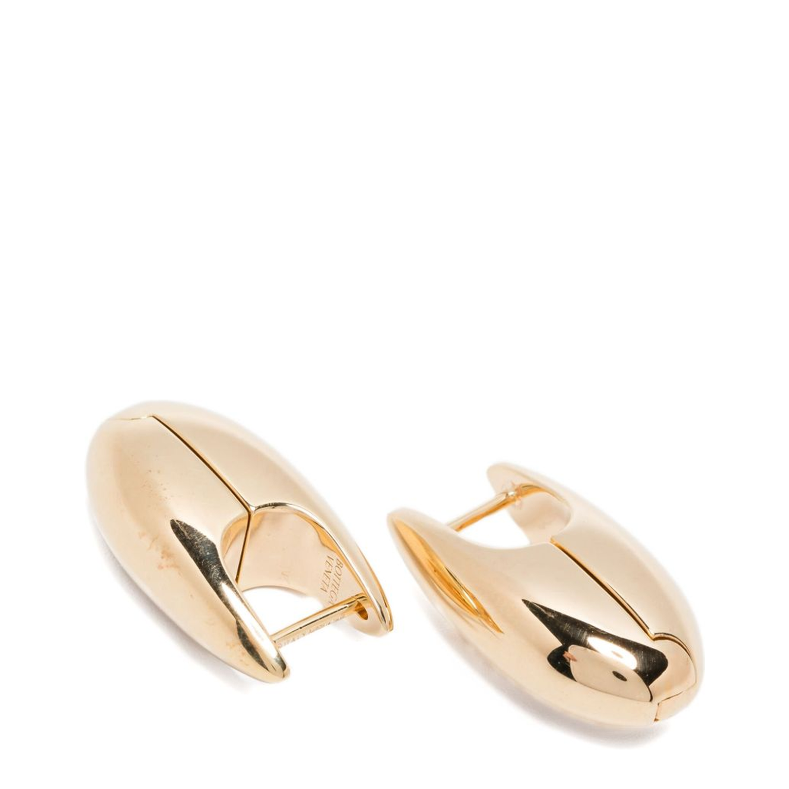 Oval Shape Smooth Finish Hinged Closure Earring - Image 2