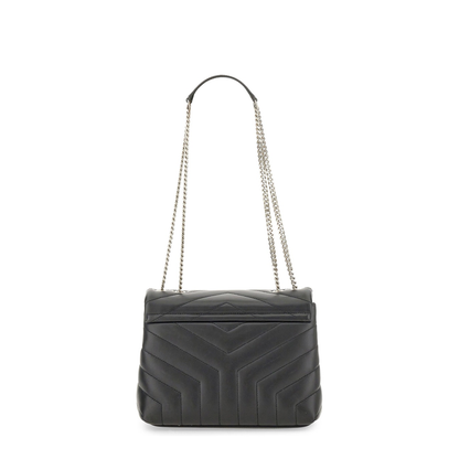 Loulou Small Leather Shoulder Bags - Black - Image 4