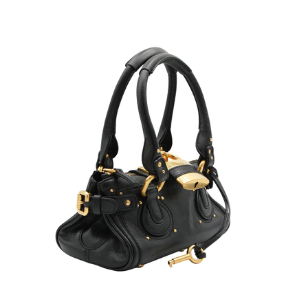 Paddington Small Buffalo Leather Shoulder Bag - Black - Image 2