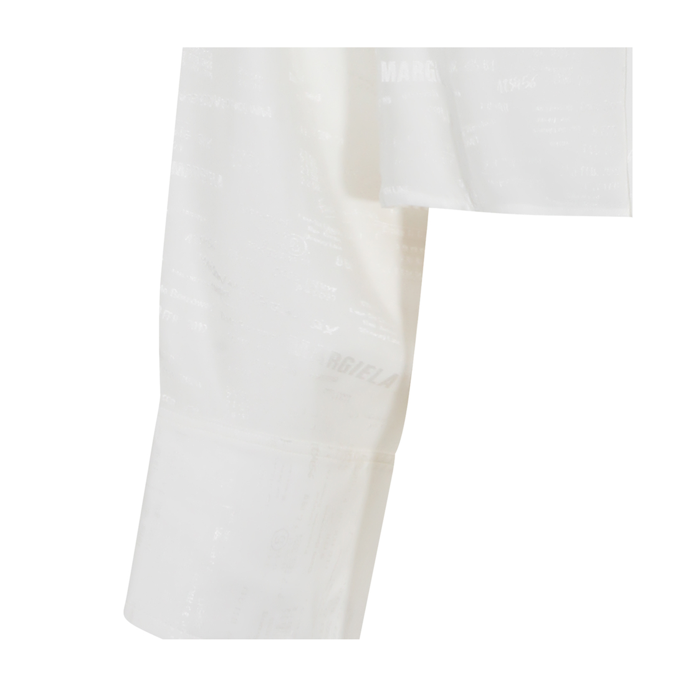 White Shirt with All-Over Logo Graphic - Image 6