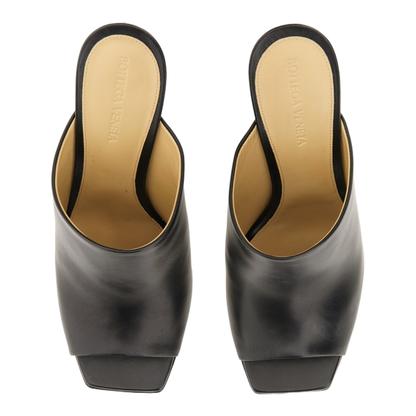 Black Nappa Leather Canalazzo Sandals - Image 2