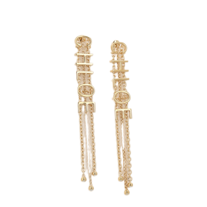 Logo Pendant Earrings - Image 1