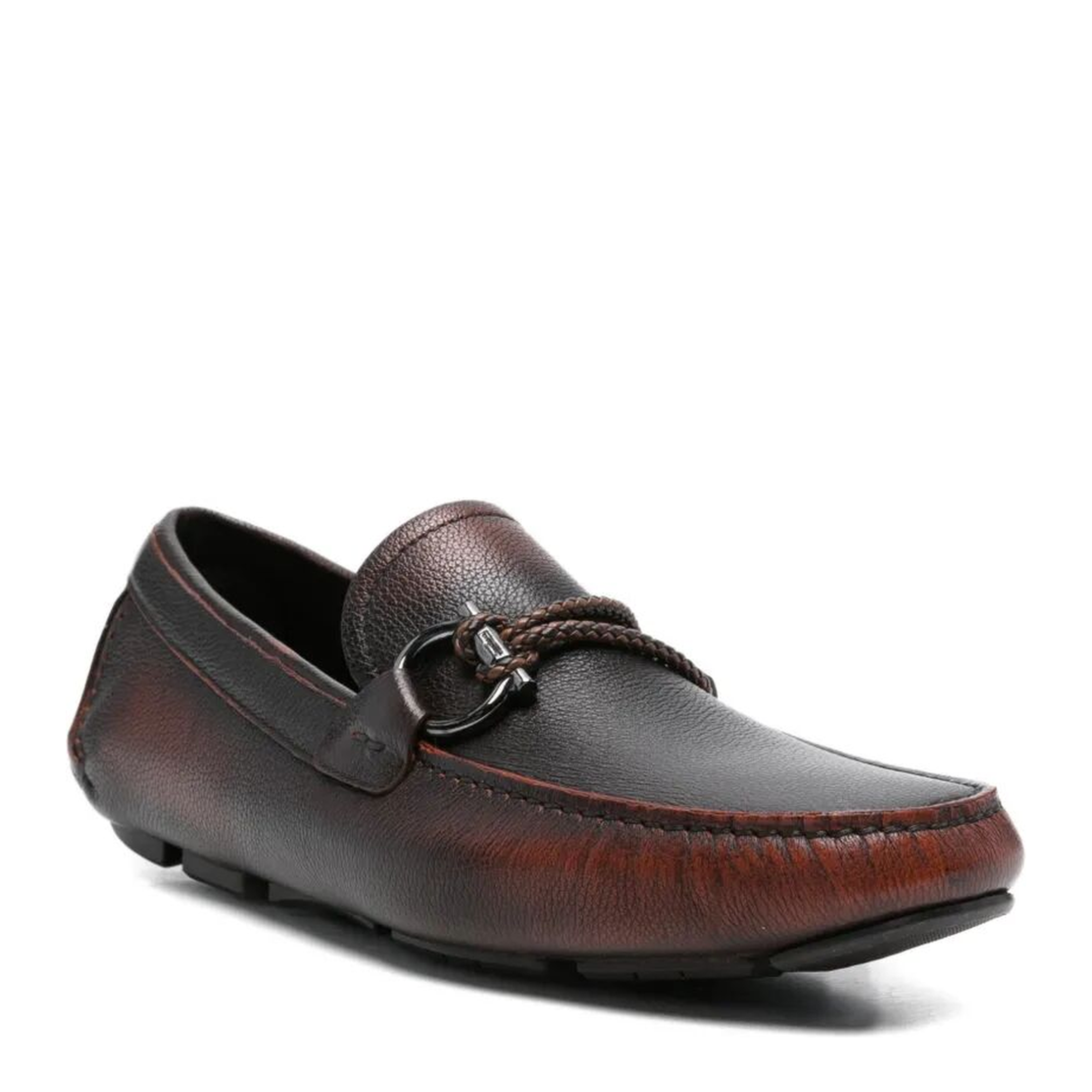 Sfumato Leather Driver Loafers - Image 3