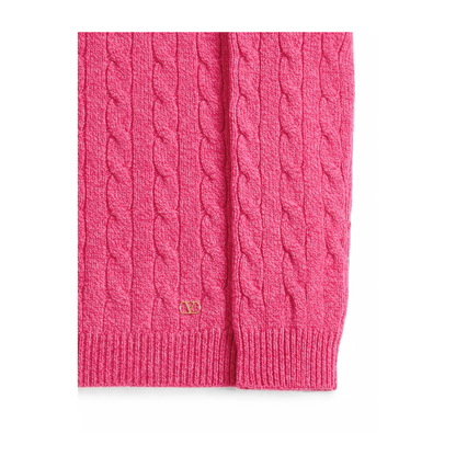 Wool Mouliné Cable-Knit Sweater - Image 6