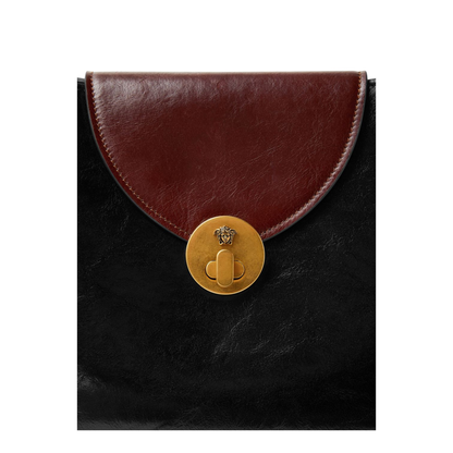 Vivian Medium Calf Leather Shoulder Bag - Aj Black Rosewood - Image 3