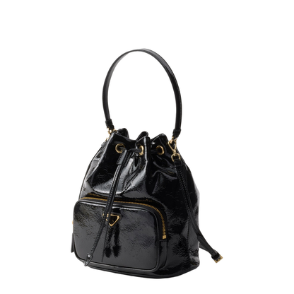 Duet Bucket Bag in Black Naplak - Image 3