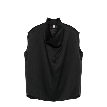 Sleeveless Funnel-neck Top - Image 1