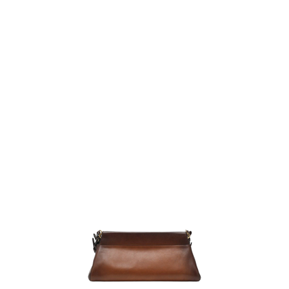 Enchaîné Medium Leather Bag Brown - Image 2