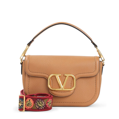 Almond Beige Calf Leather Alltime Shoulder Bag - Image 1