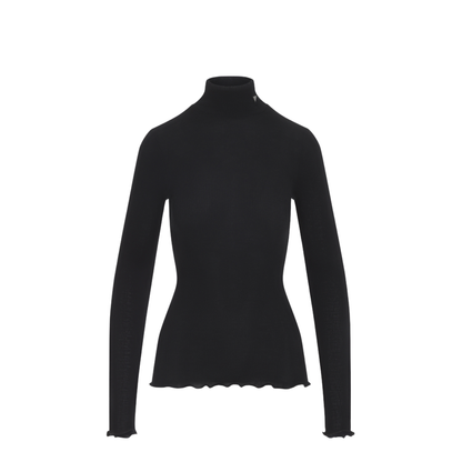 Ribbed Knit Turtleneck Top - Image 3