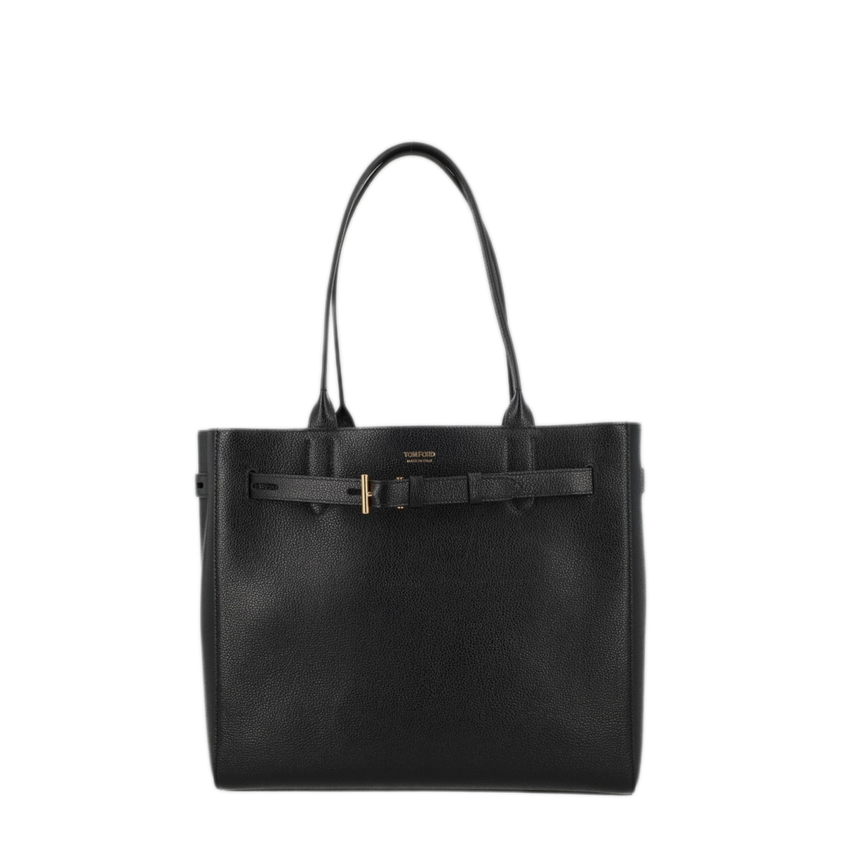 Audrey Medium Calf Leather Tote - Black - Image 1