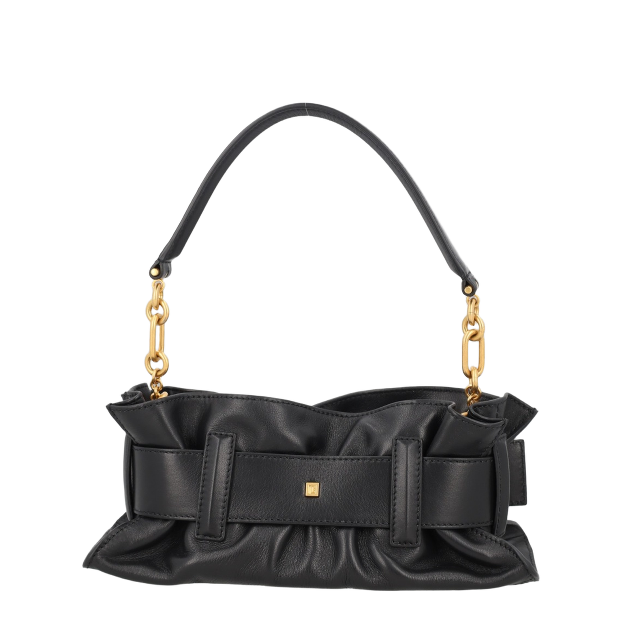 Anthem Mini Calfskin Leather Shoulder Bag - Black - Image 2