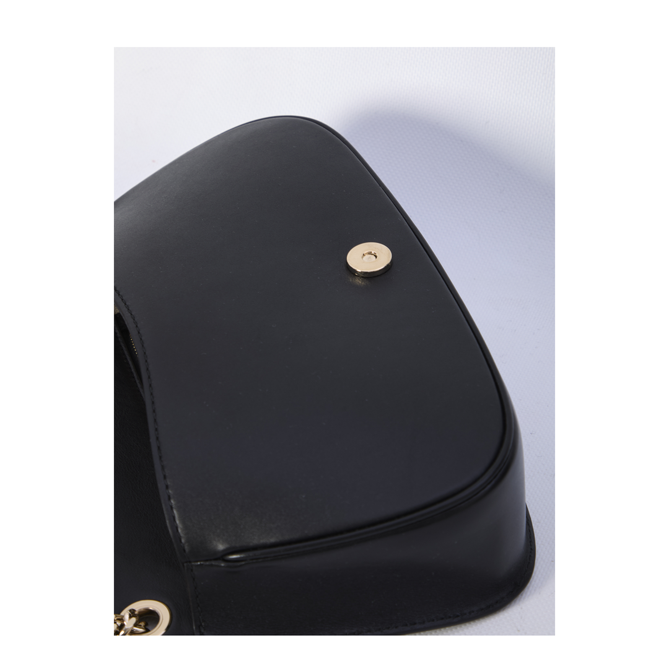 Blondie Medium Leather Shoulder Bag - Black - Image 4