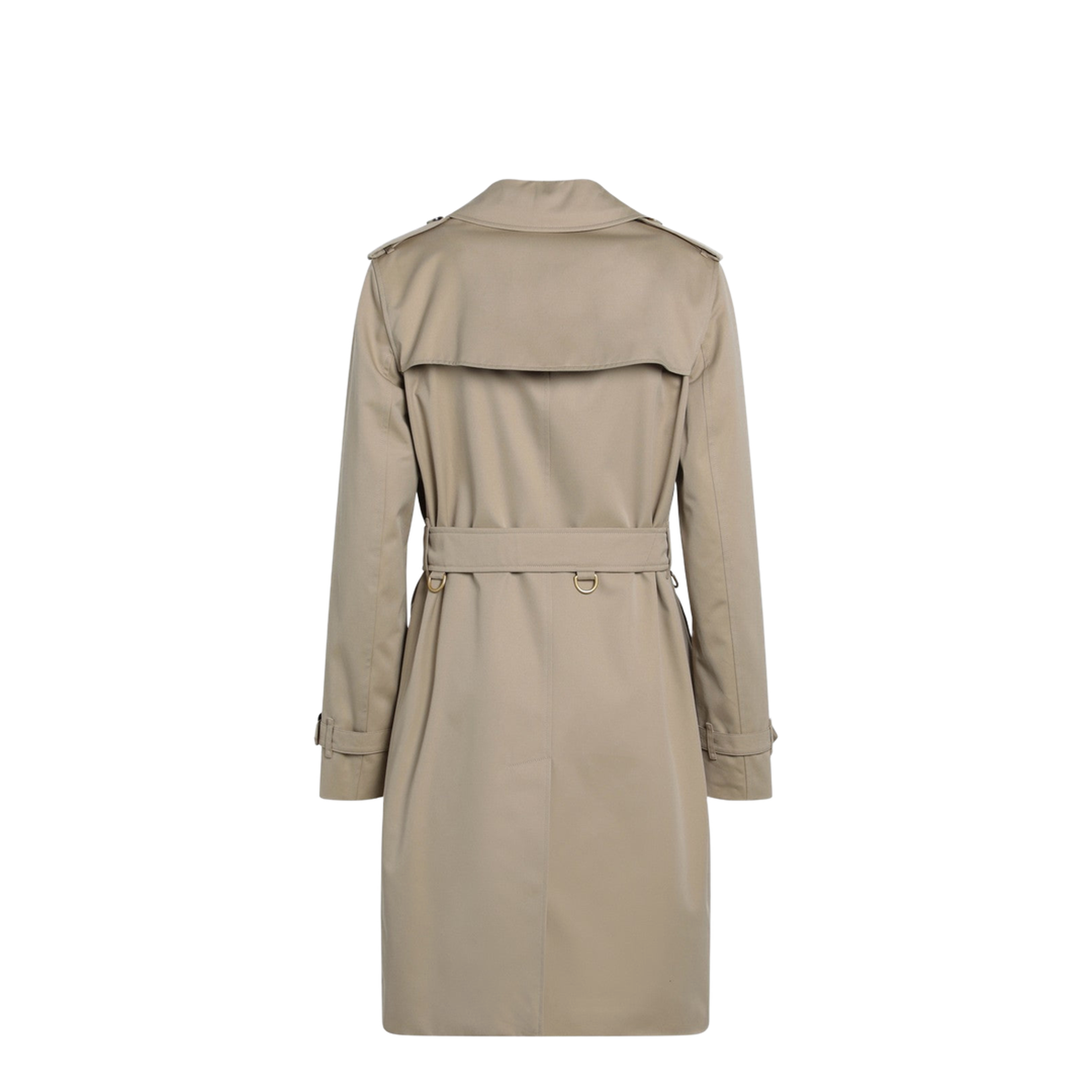 Beige Double-Breasted Kensington Cotton Trench Coat - Image 1