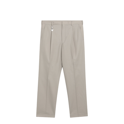 Sand Cotton Trousers With Key Ring - Image 1