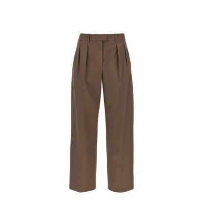 Alfidis Pant Brown in Cotton - Image 1