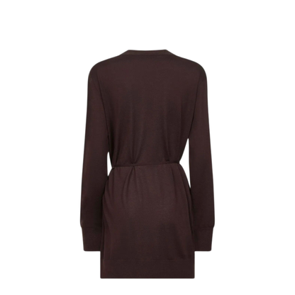 Tibati Long Cardigan With Thin Belt - Image 2