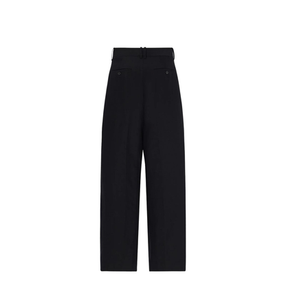 Lilas Pant Black in Wool and Linen - Image 2