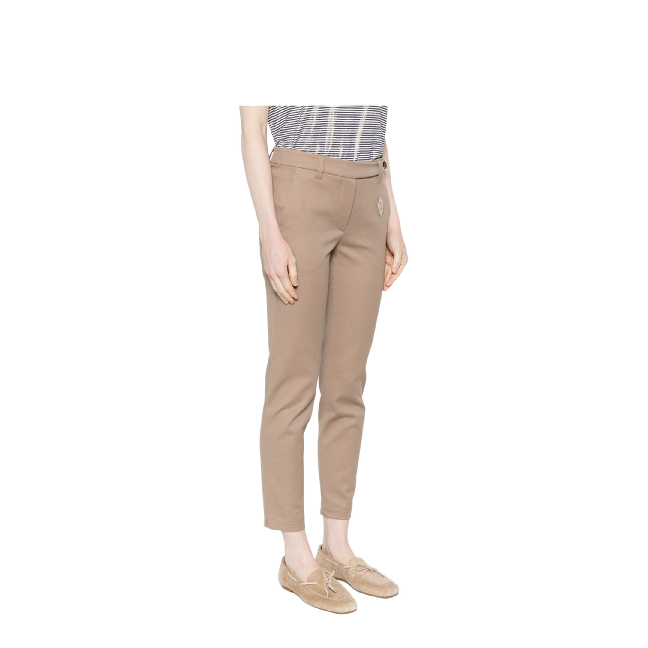 Women's Cotton Pants Brown - Image 3
