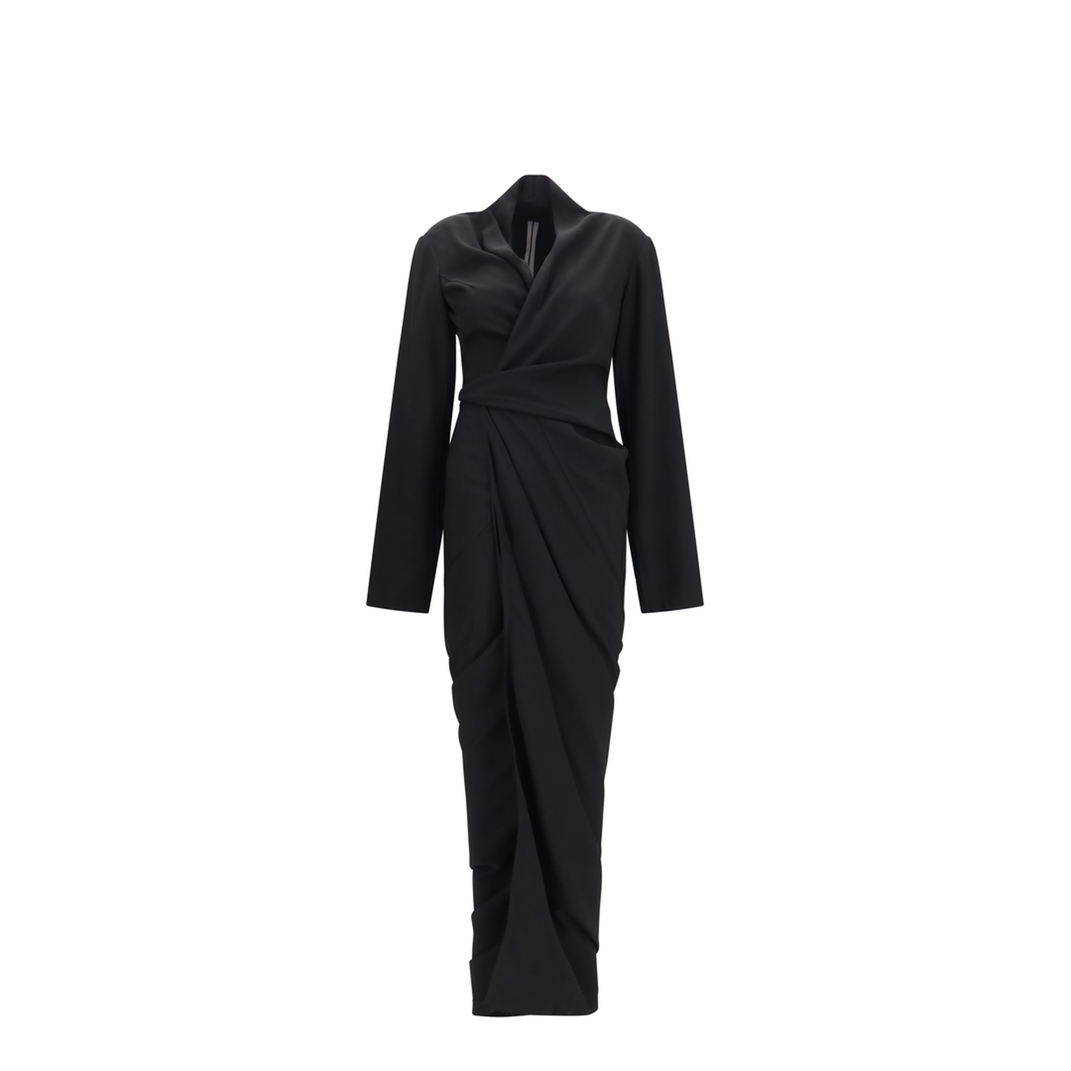 Wrap Draped Long Dress - Image 1