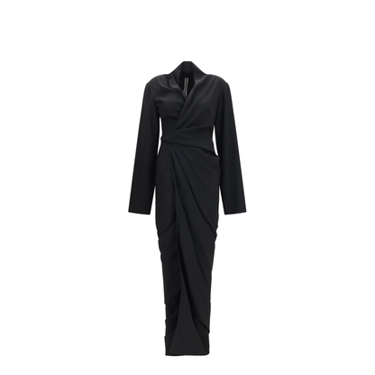 Wrap Draped Long Dress - Image 1