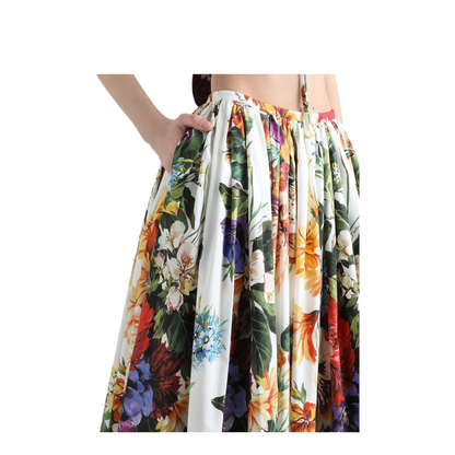 Floral Print Midi Skirt - Image 4