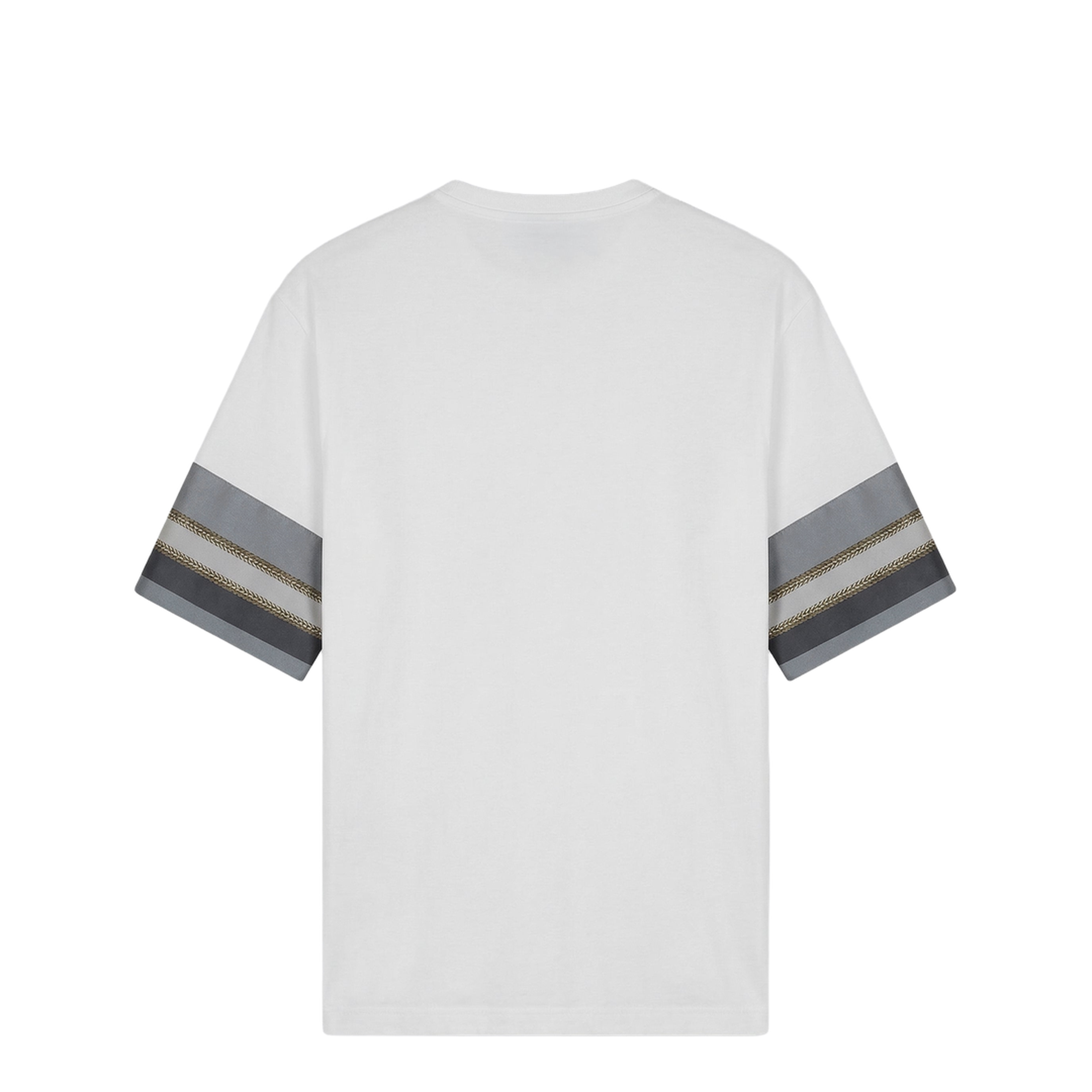 White Jersey T-Shirt with Print - Image 2