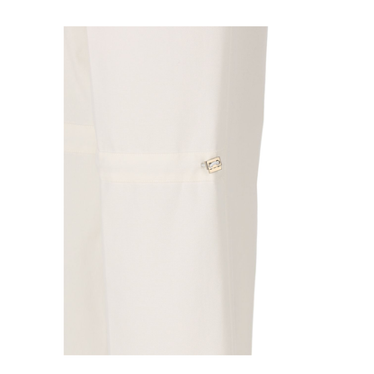 White Cotton Trousers - Image 4