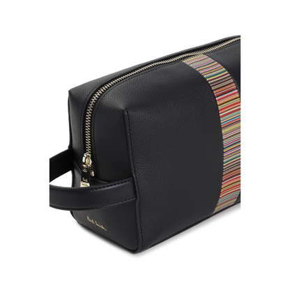 Signature Stripe Leather Beauty Case - Image 2