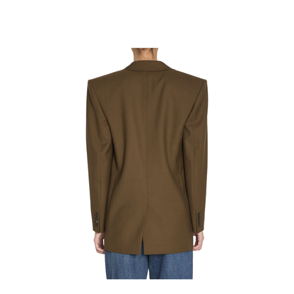 Khaki Wool Jacket - Image 4