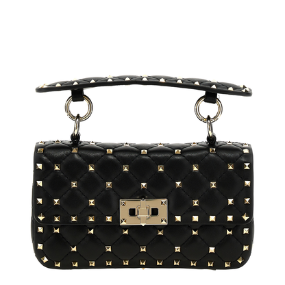Rockstud Spike Nappa Leather Handbag - Image 1