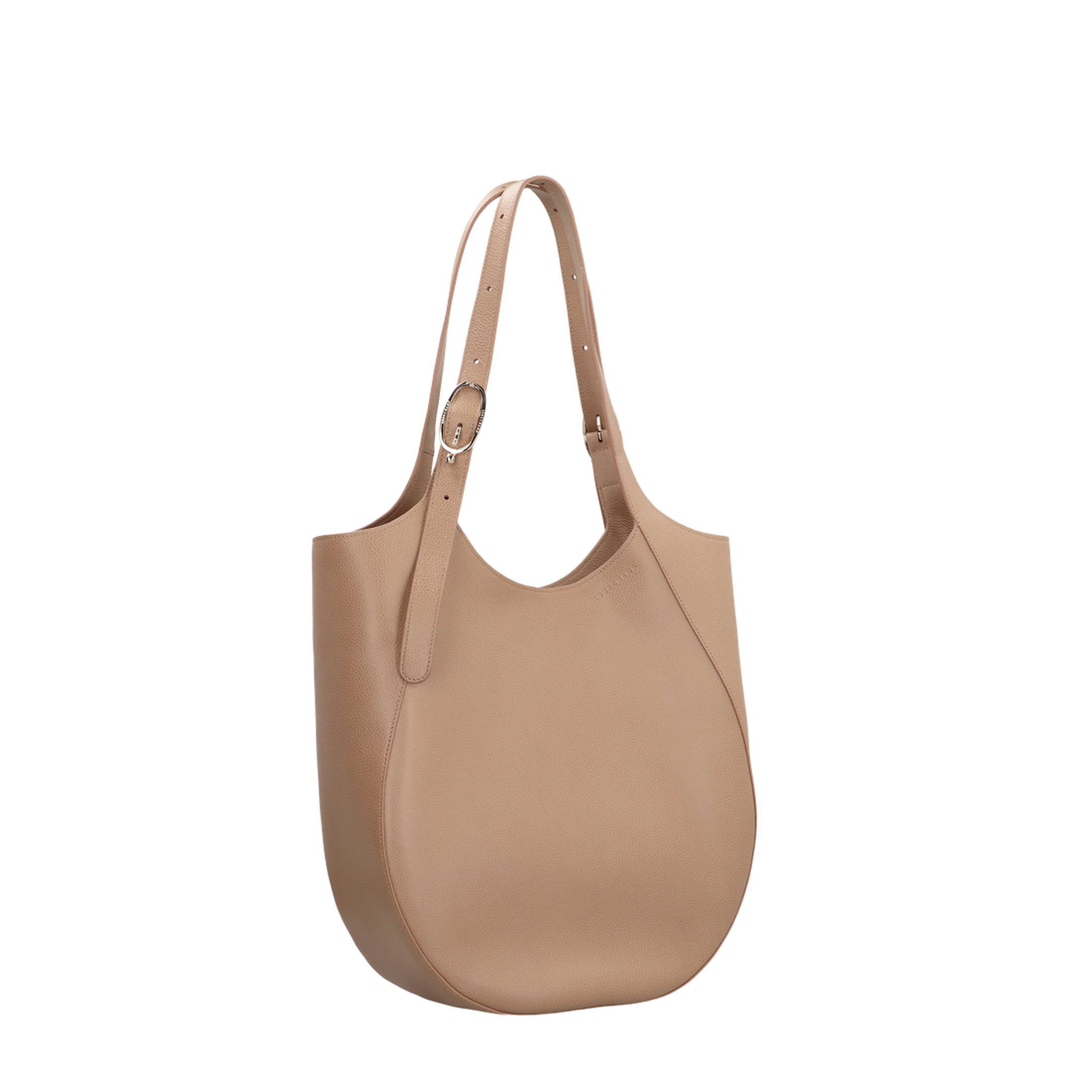 Le Foulonné XL Cowhide Leather Tote Bag - Biscuit - Image 5