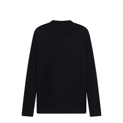 Blue Wool Sweater with Re-Nylon Pocket - Image 2