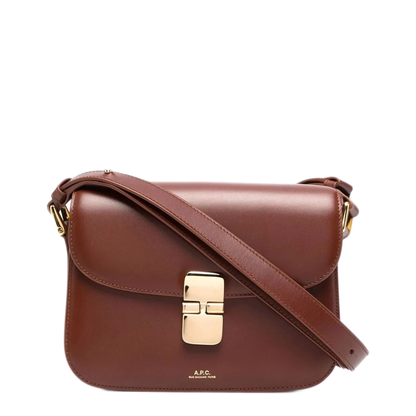 Grace Small Calfskin Crossbody - Brown - Image 1