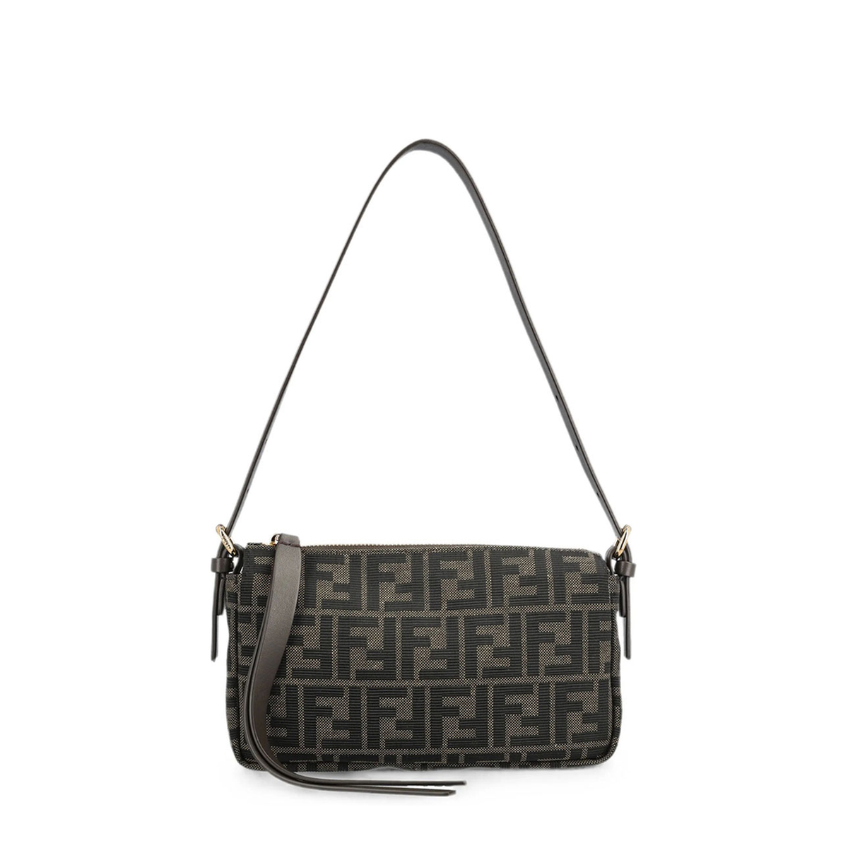 Small Calf Leather  Shoulder Bags - Brown - Image 1