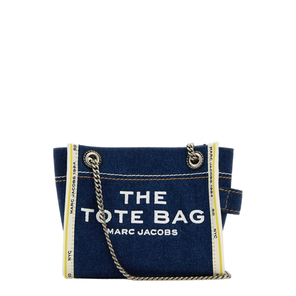 The Denim Chain Crossbody Tote Bag - Image 1