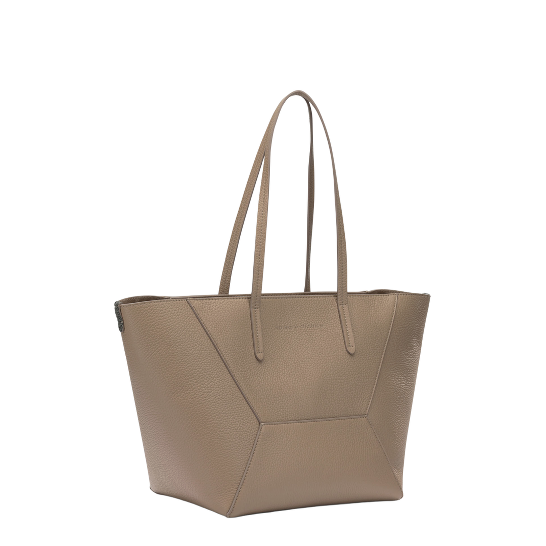 Duo Small Leather Shoulder Bag - Dark Brown - Image 2