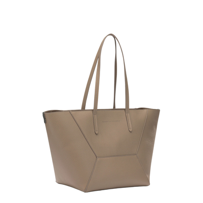 Duo Small Leather Shoulder Bag - Dark Brown - Image 2