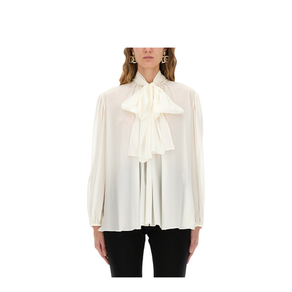 Silk Shirt With Scarf - Image 1