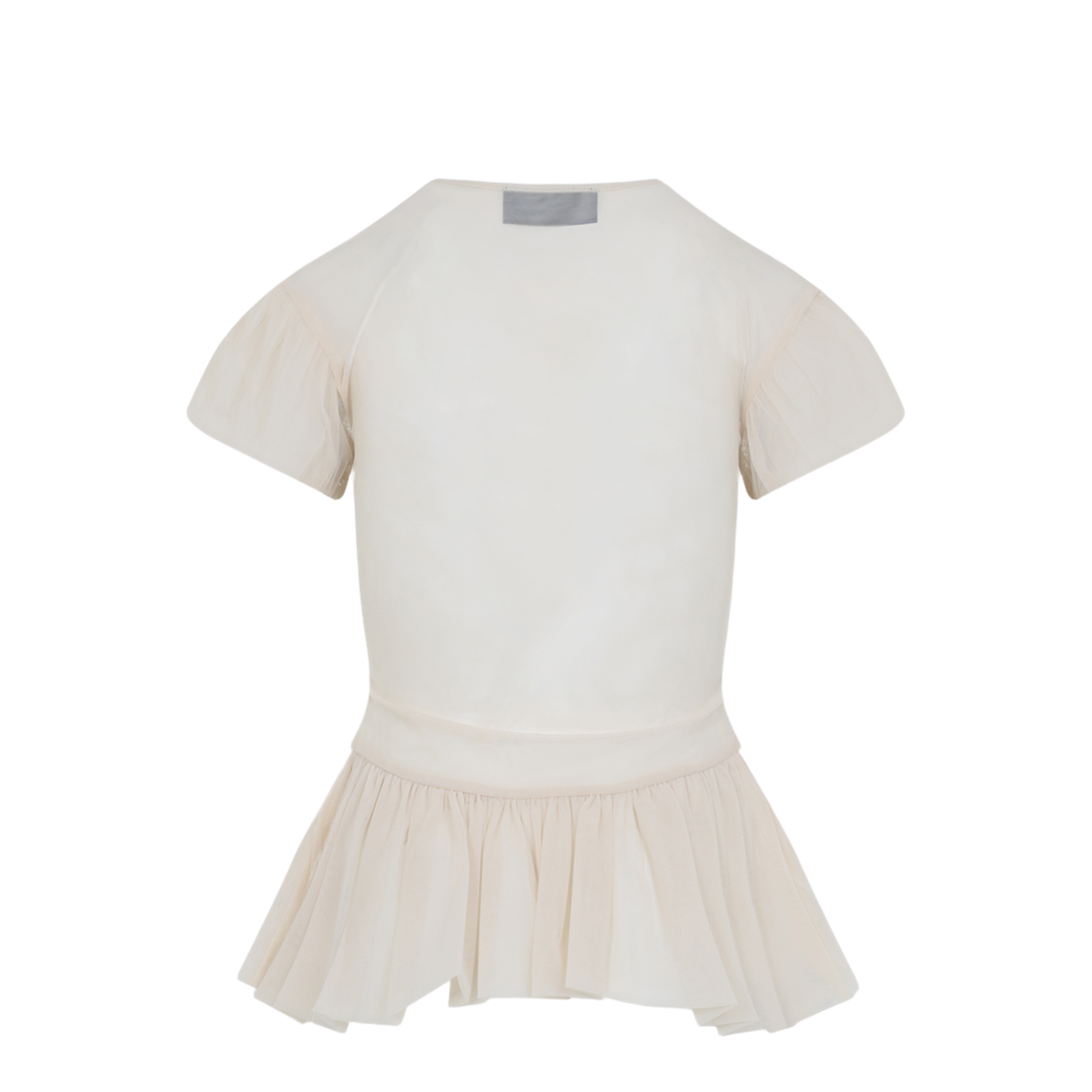 Sheer Ballet Peplum Top - Image 4