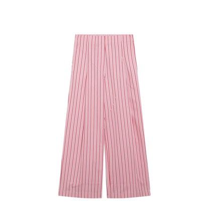 Wide Pink Striped Trousers - Image 1