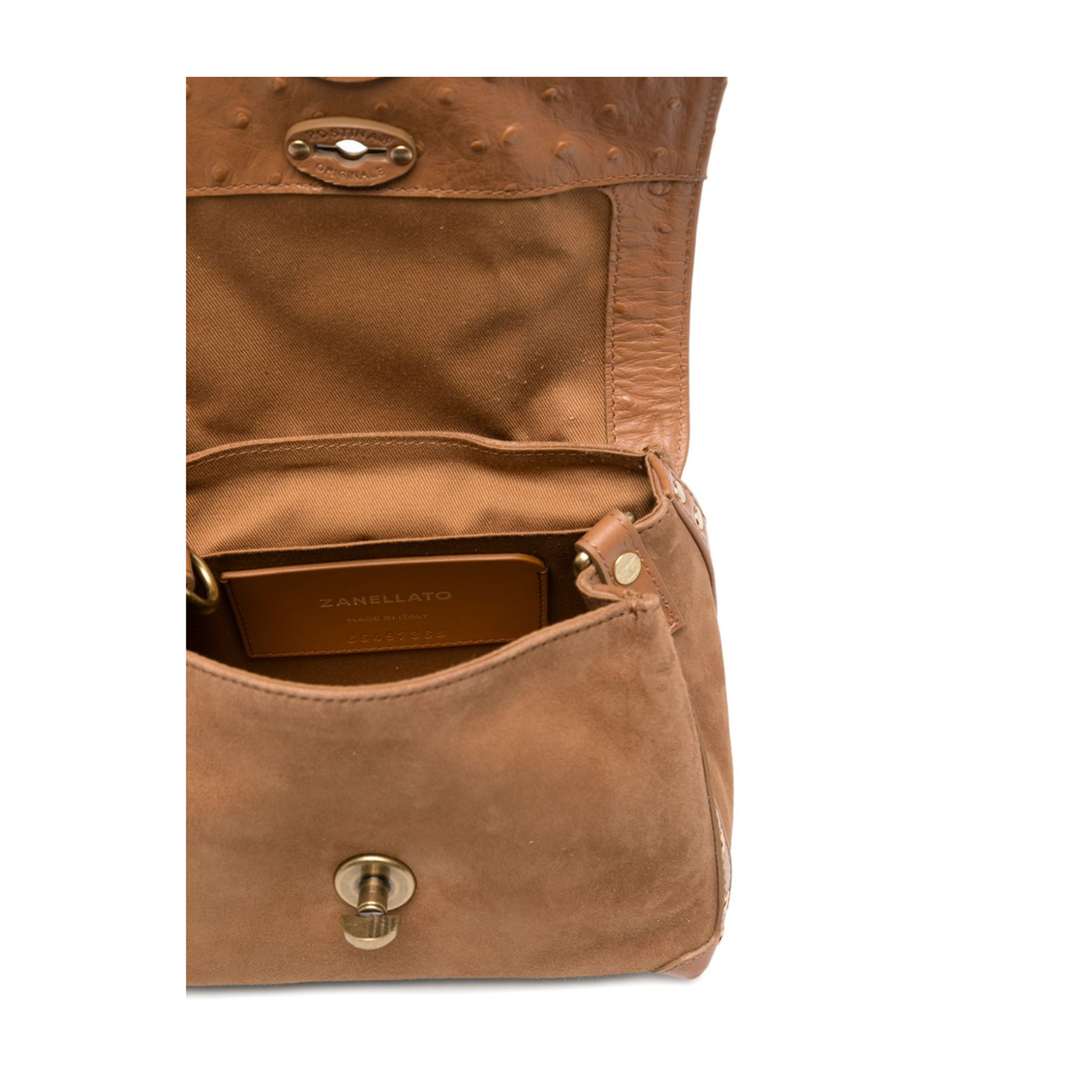 Dotta Baby Suede Leather Top-Handle Bag - Brown Dorsoduro - Image 3